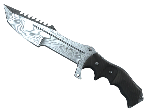 ★ StatTrak™ Huntsman Knife | Damascus Steel (Well-Worn) — CS2 skin image