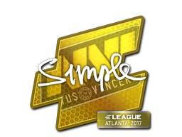 Sticker | s1mple | Atlanta 2017 — CS2 skin image, High Grade rarity