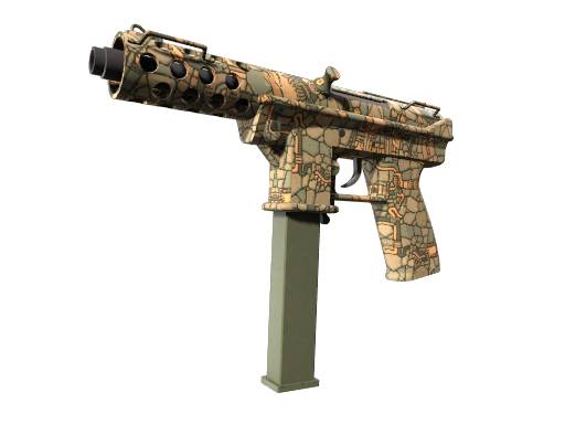 Tec-9 | Blast From the Past (Well-Worn) — изображение скина CS2, редкость Mil-Spec Grade