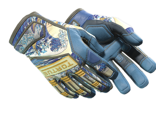★ Specialist Gloves | Big Swell (Battle-Scarred) — изображение скина CS2, редкость Extraordinary