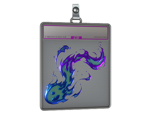 Sticker Slab | Winding Scorch (Foil) — CS2 skin image, Exotic rarity