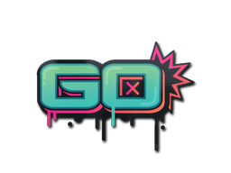 Sticker | GO — CS2 skin image, High Grade rarity