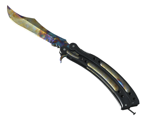 ★ StatTrak™ Butterfly Knife | Case Hardened (Well-Worn) — CS2 skin image