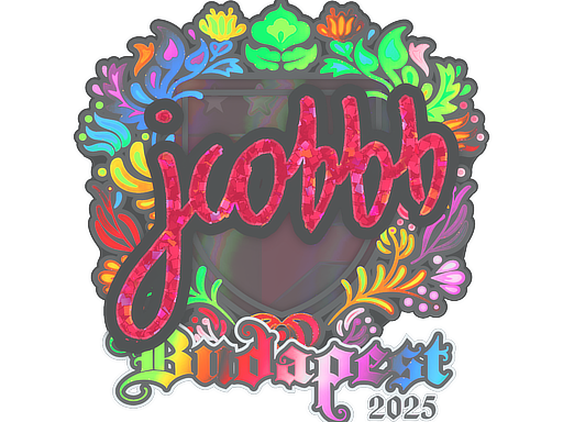 Sticker | jcobbb (Holo) | Budapest 2025 — CS2 skin image, Exotic rarity