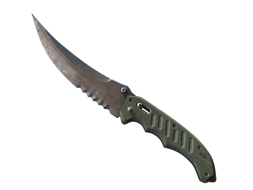 ★ StatTrak™ Flip Knife | Rust Coat (Well-Worn) — CS2 skin image