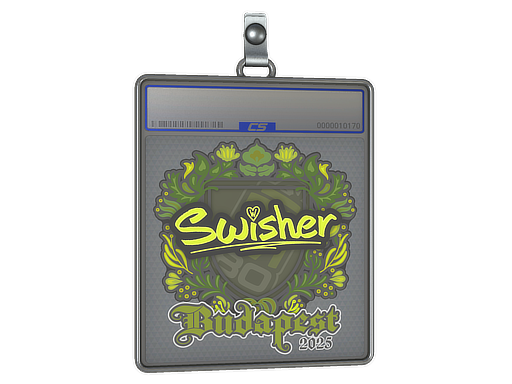 Sticker Slab | Swisher | Budapest 2025 — CS2 skin image, High Grade rarity
