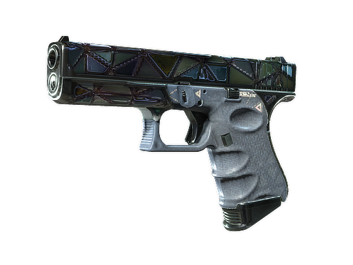 Glock-18 | Mirror Mosaic (Well-Worn) — изображение скина CS2, редкость Classified