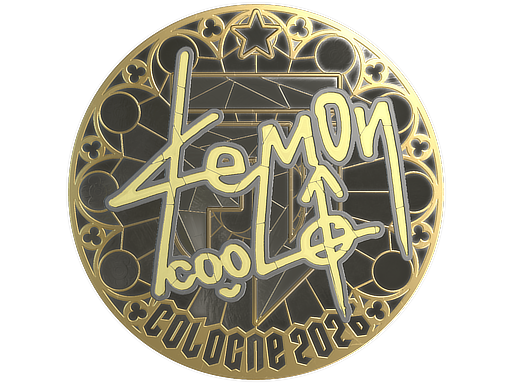 Sticker | dem0n (Gold) | Cologne 2026 — CS2 skin image, Extraordinary rarity