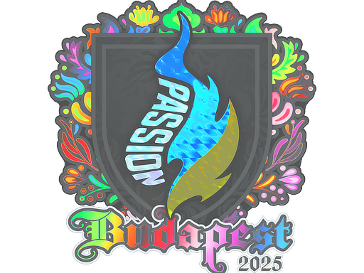 Sticker | Passion UA (Holo) | Budapest 2025 — CS2 skin image, Exotic rarity
