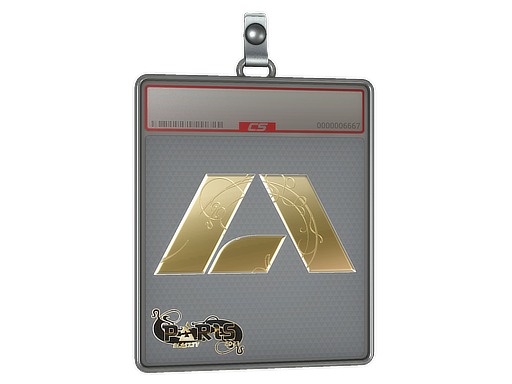 Sticker Slab | Apeks (Gold) | Paris 2023 — CS2 skin image, Extraordinary rarity