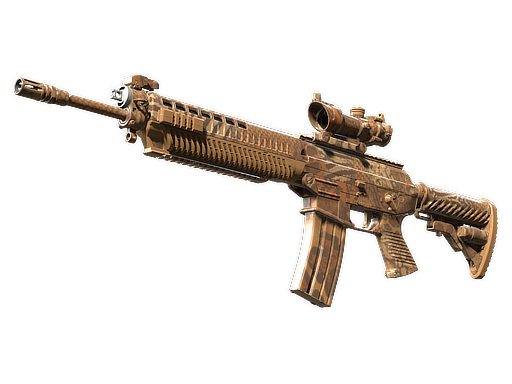 Souvenir SG 553 | Safari Print (Minimal Wear) — изображение скина CS2, редкость Consumer Grade