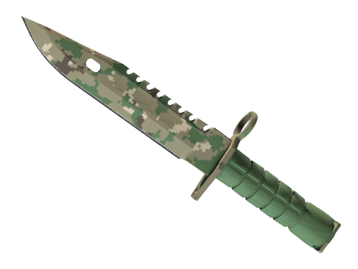 ★ M9 Bayonet | Forest DDPAT (Well-Worn) — изображение скина CS2, редкость Covert