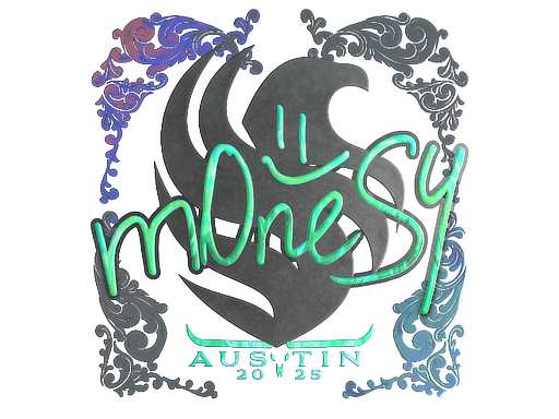 Sticker | m0NESY (Holo) | Austin 2025 — CS2 skin image, Exotic rarity