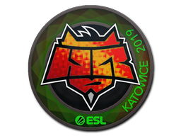 Sticker | HellRaisers (Holo) | Katowice 2019 — CS2 skin image, Remarkable rarity