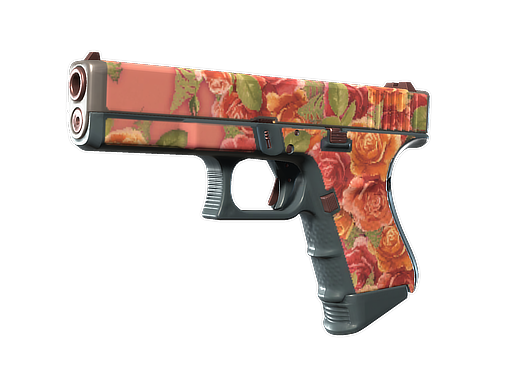 Glock-18 | Coral Bloom (Factory New) — изображение скина CS2, редкость Mil-Spec Grade