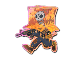 Sticker | Handle With Care (Holo) — CS2 skin image, Remarkable rarity