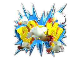Sticker | Boom (Foil) — CS2 skin image, Exotic rarity