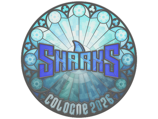 Sticker | Sharks Esports | Cologne 2026 — CS2 skin image, High Grade rarity