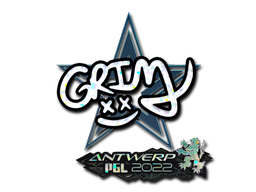 Sticker | Grim (Glitter) | Antwerp 2022 — CS2 skin image, Remarkable rarity