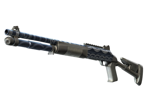 XM1014 | Frost Borre (Battle-Scarred) — изображение скина CS2, редкость Mil-Spec Grade