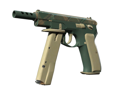 CZ75-Auto | Green Plaid (Field-Tested) — изображение скина CS2, редкость Consumer Grade