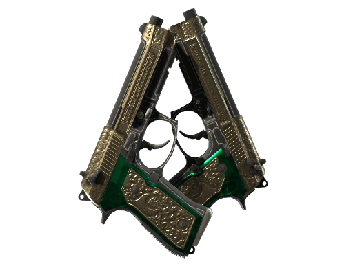 StatTrak™ Dual Berettas | Royal Consorts (Factory New) — изображение скина CS2, редкость Restricted