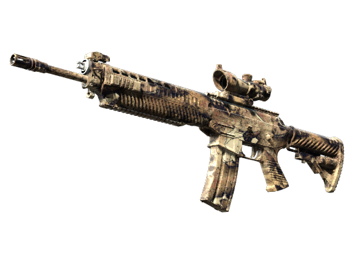 SG 553 | Bleached (Well-Worn) — изображение скина CS2, редкость Consumer Grade