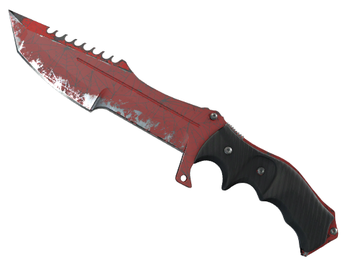 ★ StatTrak™ Huntsman Knife | Crimson Web (Well-Worn) — CS2 skin image