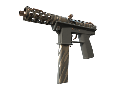 Tec-9 | Tiger Stencil (Well-Worn) — изображение скина CS2, редкость Industrial Grade