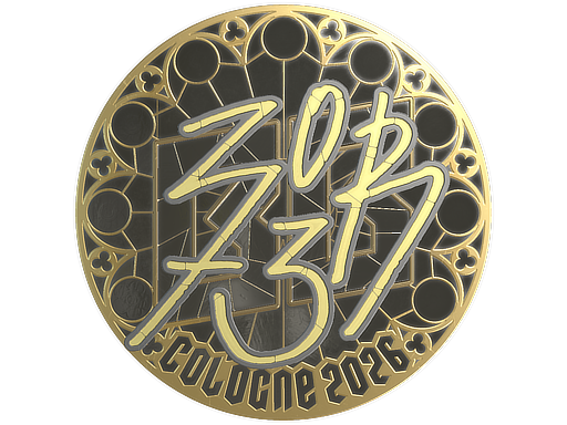 Sticker | zorte (Gold) | Cologne 2026 — CS2 skin image, Extraordinary rarity