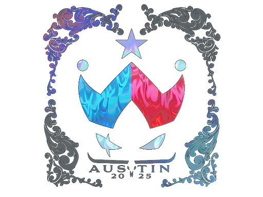 Sticker | Wildcard (Holo) | Austin 2025 — CS2 skin image, Exotic rarity