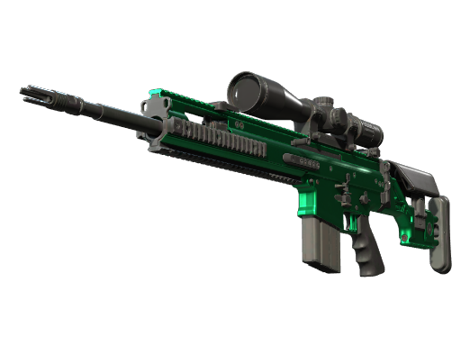 Souvenir SCAR-20 | Emerald (Factory New) — изображение скина CS2, редкость Restricted