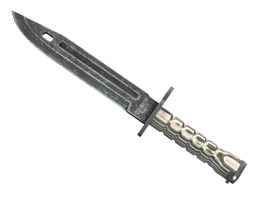 ★ StatTrak™ Bayonet | Black Laminate (Battle-Scarred) — CS2 skin image