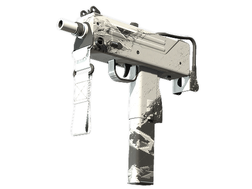 MAC-10 | Snow Splash (Well-Worn) — изображение скина CS2, редкость Industrial Grade