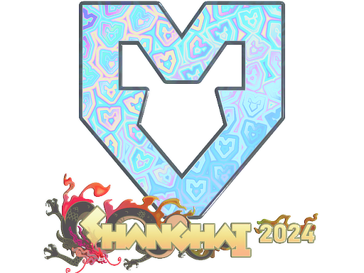 Sticker | MOUZ (Holo) | Shanghai 2024 — CS2 skin image, Exotic rarity