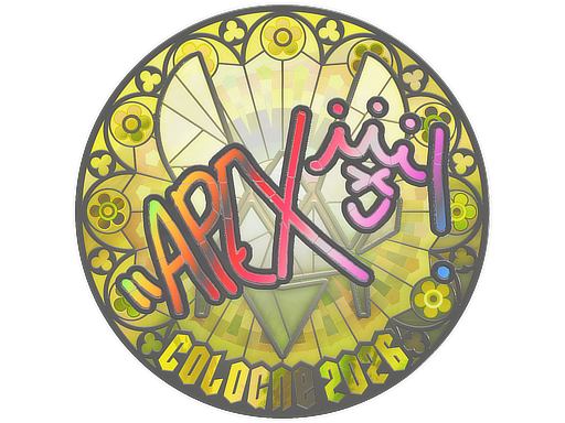 Sticker | apEX (Holo) | Cologne 2026 — CS2 skin image, Exotic rarity