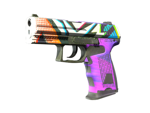 P2000 | Wicked Sick (Well-Worn) — изображение скина CS2, редкость Classified