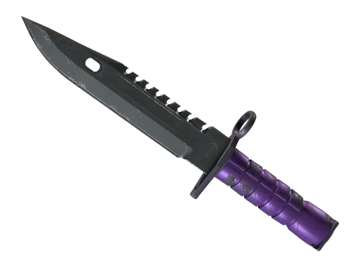 ★ StatTrak™ M9 Bayonet | Ultraviolet (Battle-Scarred) — CS2 skin image
