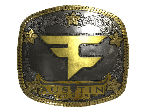 Sticker | FaZe Clan (Gold) | Austin 2025 — CS2 skin image, Extraordinary rarity