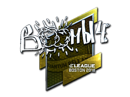 Sticker | Boombl4 (Foil) | Boston 2018 — CS2 skin image, Remarkable rarity
