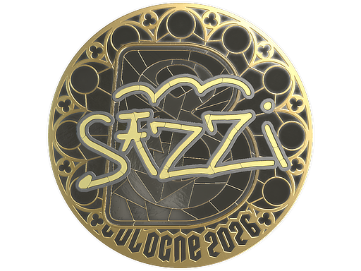 Sticker | s1zzi (Gold) | Cologne 2026 — CS2 skin image, Extraordinary rarity