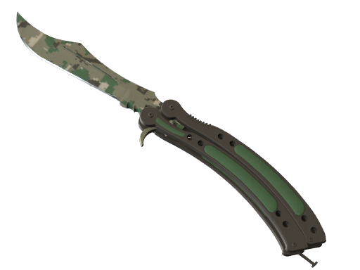 ★ StatTrak™ Butterfly Knife | Forest DDPAT (Field-Tested) — CS2 skin image