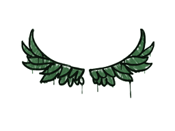 Sealed Graffiti | Take Flight (Jungle Green) — CS2 skin image, Base Grade rarity