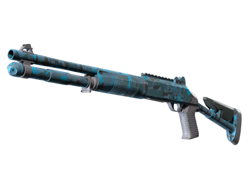 Souvenir XM1014 | VariCamo Blue (Factory New) — изображение скина CS2, редкость Mil-Spec Grade
