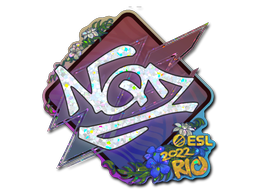 Sticker | NQZ (Glitter) | Rio 2022 — CS2 skin image, Remarkable rarity