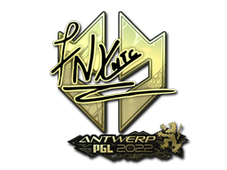 Sticker | fnx (Gold) | Antwerp 2022 — CS2 skin image, Extraordinary rarity