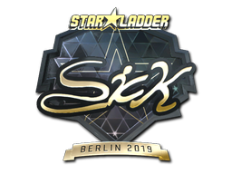 Sticker | SicK (Gold) | Berlin 2019 — CS2 skin image, Extraordinary rarity