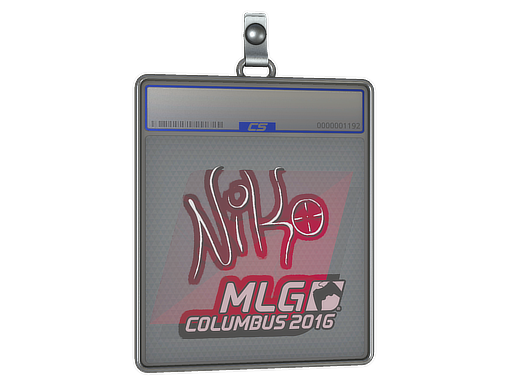 Sticker Slab | NiKo | MLG Columbus 2016 — CS2 skin image, High Grade rarity