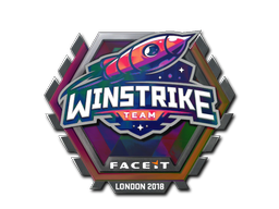 Sticker | Winstrike Team (Holo) | London 2018 — CS2 skin image, Remarkable rarity