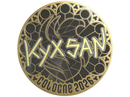 Sticker | kyxsan (Gold) | Cologne 2026 — CS2 skin image, Extraordinary rarity